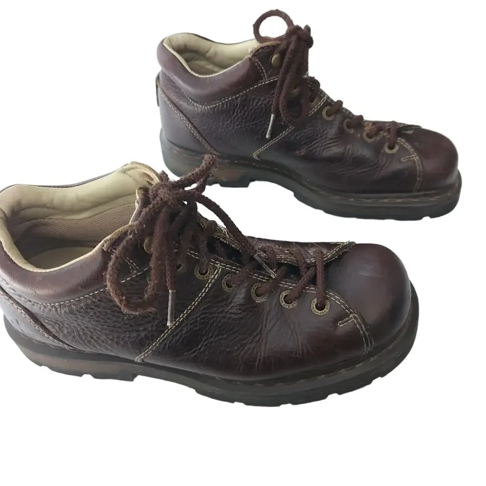 Dr Martens Vintage Brown Leather 6 Hole Air Wair Chunky US MEN 10 11528